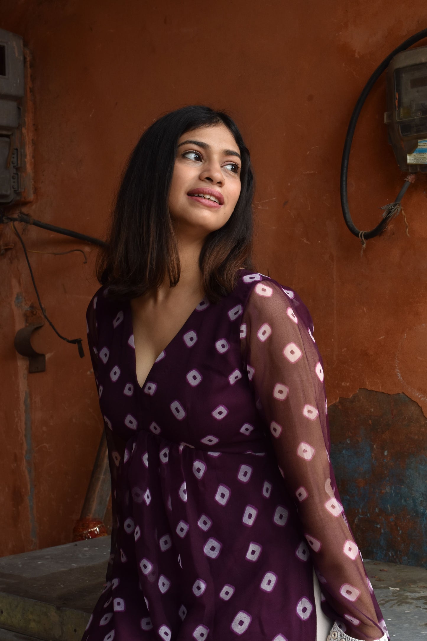V neck kurta