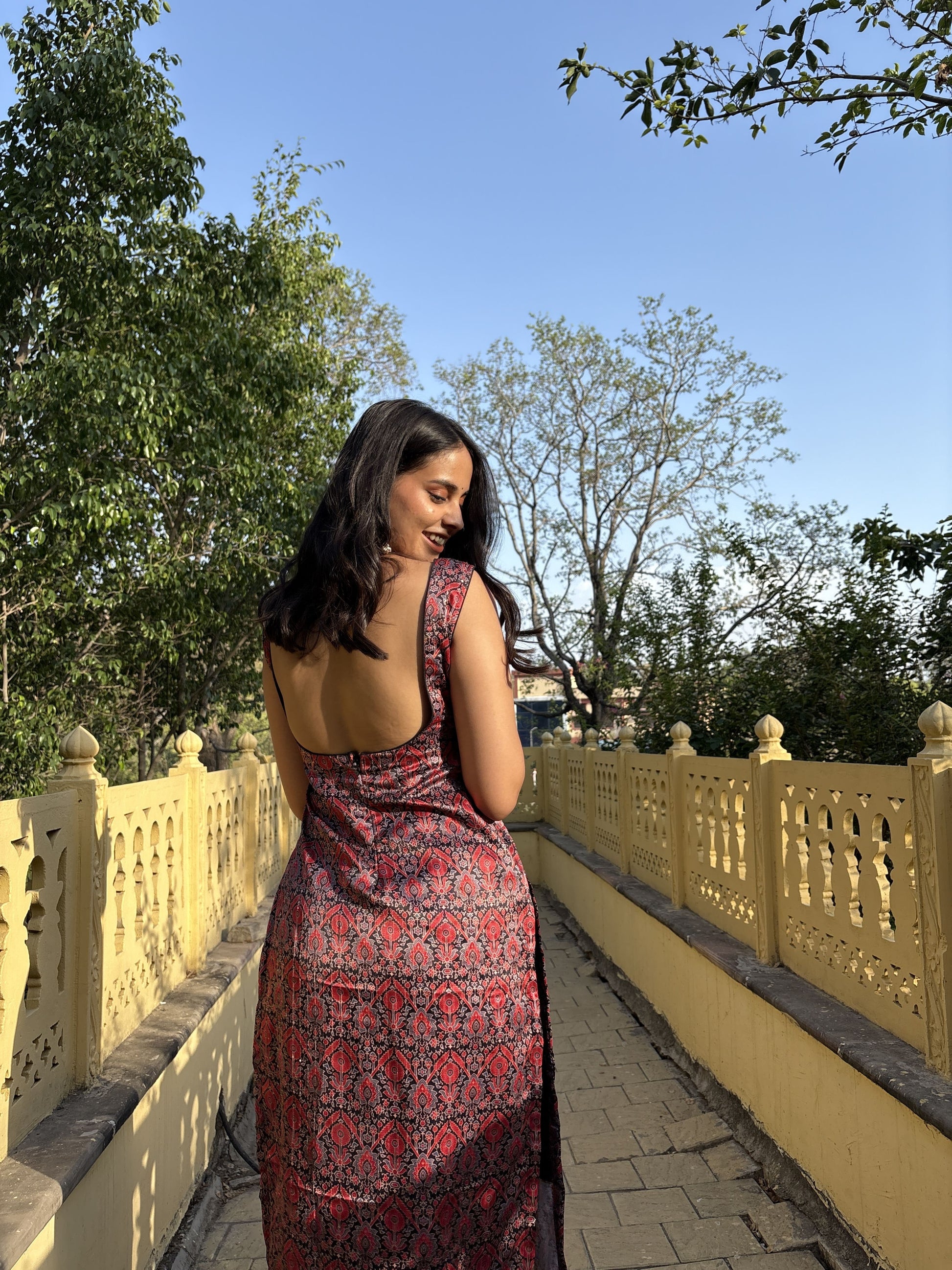 Backless kurta